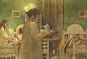 Carl Larsson Lucia Morning oil painting picture wholesale